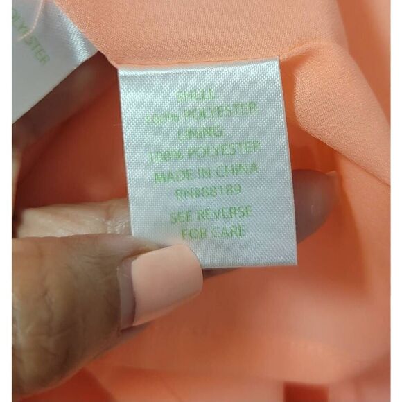 Lilly Pulitzer Peachy Pink Word On The Street Jacqua Dress S:10 - Picture 11 of 12